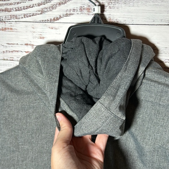 First Wave Gray Jacket Thick Zip Up Hood Size 8 NWT - Picture 13 of 15